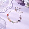 Natural Gemstone Slider Bracelets for Women BJEW-JB11131-01-2
