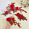 6Pcs 3 Styles & 2 Pairs 2 Styles Computerized Embroidery Cloth Iron on/Sew on Patches PATC-CY0003-97-3