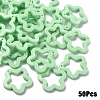 50Pcs Opaque Acrylic Pendants MACR-YW0004-36H-1
