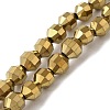 Electroplated Synthetic Non-magnetic Hematite Beads Strands G-I364-L01-03-1
