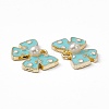 Alloy Enamel Pendants PALLOY-P287-05LG-4