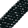 Opaque Solid Color Glass Beads Strands EGLA-A034-P8mm-D12-1
