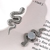 304 Stainless Steel Snake Clip-on Earrings EJEW-B116-03P-1