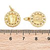 Religion Brass Micro Pave Clear Cubic Zirconia Pendants CU-CBA9482-01G-08-3