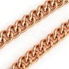 201 Stainless Steel Cuban Link Chains CHS-L001-51-2.5mm-RG-1
