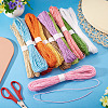 12 Bundles 12 Colors Twisted Paper Cord DIY-TA0013-29-6