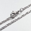 Brass Chain Necklaces MAK-F013-01P-2