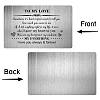Rectangle 201 Stainless Steel Custom Blank Thermal Transfer Wallet Card DIY-WH0252-020-4