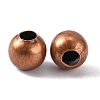 Brass Smooth Round Beads X-J0JXC042-1