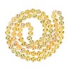 Baking Paint Electroplate Transparent Glass Beads Strands EGLA-Q136-04A-02-2