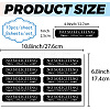 Mini PVC Coated Self Adhesive AUTOMATIC DOOR Warning Stickers STIC-WH0017-011-2