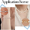 12Pcs 2 Colors Brass Micro Pave Clear Cubic Zirconia Fold Over Clasps KK-BBC0018-86-4