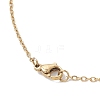 MIYUKI Delica Beads Beaded Mermaid Tail Pendant 304 Stainless Steel Cable Chain Necklaces for Women NJEW-MZ00130-02-5