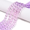 Baking Paint Transparent Glass Beads DGLA-M001-8mm-01-6