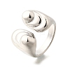 Brass Cuff Rings for Women RJEW-G347-03P-4