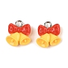 Christmas Theme Opaque Resin Pendants RESI-S08-02F-1