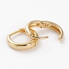 Brass Huggie Hoop Earrings EJEW-C502-12G-2