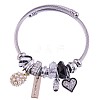 Adjustable Stainless Steel European Bangles FS-WG81C2D-02-2