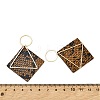 Brass with PU Leather Pendants FIND-Z048-08B-KCG-3