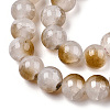 Crackle Baking Paint Imitation Jade Glass Beads Strands DGLA-T003-10mm-09-2