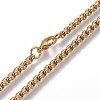 304 Stainless Steel Box Chain Necklaces NJEW-P250-02G-04-3