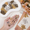 150Pcs 15 Styles Brass Toggle Clasps KK-ME0003-87-3