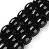 Natural Black Onyx Agate(Dyed & Heated) Beads Strands G-NH0019-C05-12-1