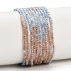 Gradient Color Natural Sunstone & Aquamarine Beads Strands GG-CBA1668-A02-2mm-2