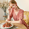 6Pcs 6 Color Word BIG SIS Acrylic & Polymer Clay & CCB Heart Beaded Stretch Bracelets Set BJEW-FI0001-53-7