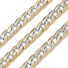 304 Stainless Steel Two Tone Curb Chains Unwelded CHS-Z005-04GP-2