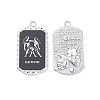 Alloy Twelve Constellations Series Big Pendants PALLOY-O107-01P-06-2