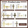60Pcs 15 Styles Tibetan Style Alloy Pendants FIND-PH0059-77-5