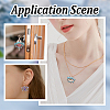 6Pcs 3 Colors Glass Seed Beaded Pendants PALLOY-GO00026-7