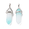 Natural White Jade Pointed Pendants G-K329-31P-3