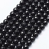 Natural Black Onyx Beads Strands G-E469-06-12mm-1