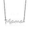 Simple 304 Stainless Steel Mama Link Chain Necklaces for Mother's Day QW8429-7-1