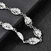 304 Stainless Steel Ladybug Link Bracelets for Women BJEW-K226-15B-P-3