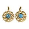 Synthetic Turquoise Pendants STAS-U024-15G-01-1