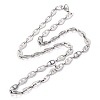 304 Stainless Steel Link Chain Necklaces STAS-O142-03P-1