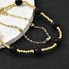 Natural Obsidian Bracelets BJEW-D330-01G-03-2