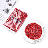 Opaque & Transparent Inside Colours 6/0 Glass Seed Beads SEED-F004-4mm-05-3