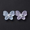 Transparent Frosted Acrylic Beads X-OACR-P013-32M-4