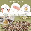 1440 pcs 8 Style Iron Beads IFIN-AR0001-20-2