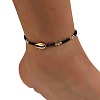 Bohemian Glass Seed Bead & Natural Cowrie Shell Beaded Anklets FS-WG8F2C0-01-5
