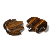 Natural Tiger Eye Carved Pendants G-K353-01J-2