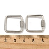 Non-Tarnish 304 Stainless Steel Screw Carabiner Lock Charms LS-STAS-C092-04A-P-3