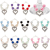 14Pcs Glass Wine Glass Charms AJEW-SC00005-1
