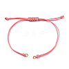 Korean Waxed Polyester Cord Braided Bracelets MAK-T010-06G-2