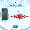 Rhinestone Flower Appliques DIY-WH0504-99C-2