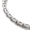 Platinum Brass Cuff Bangles BJEW-D039-36P-03-2